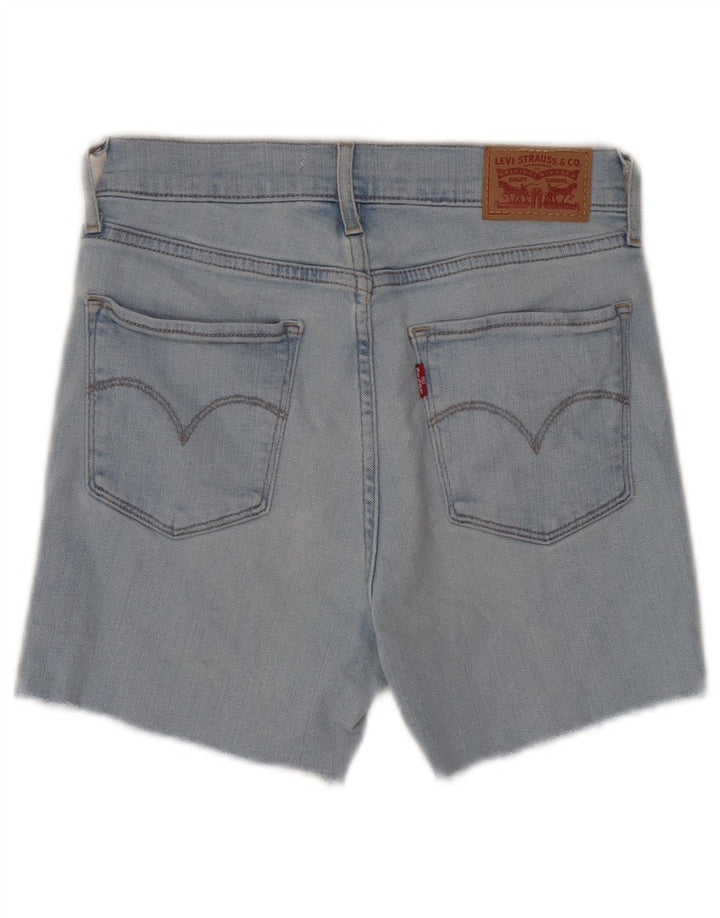 Damskie spodenki jeansowe Levi's 724 z wysokim stanem W26, małe, niebieskie, bawełniane
