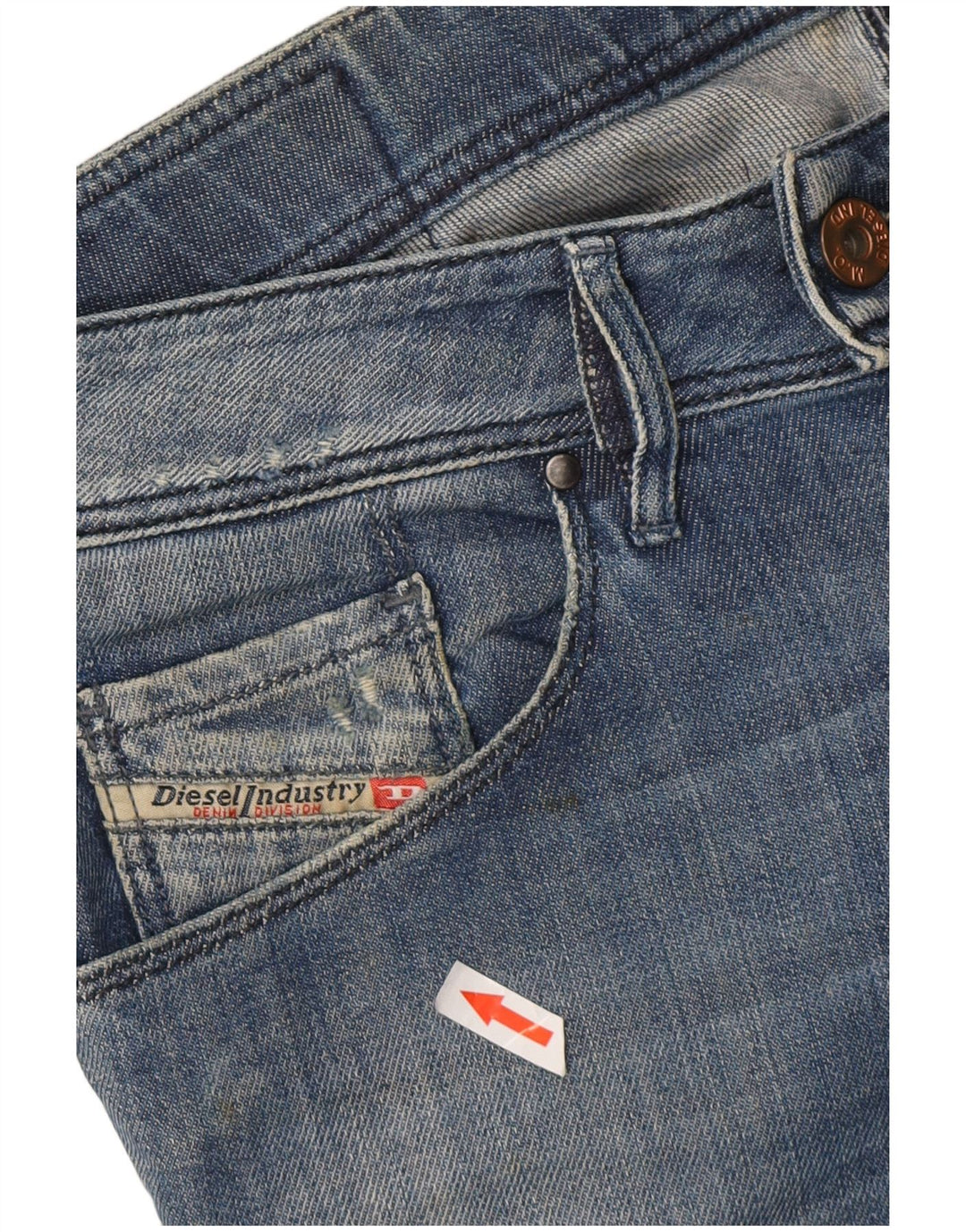 DIESEL Damskie Nevy Slim Jeansy W30 L27 Niebieskie bawełniane