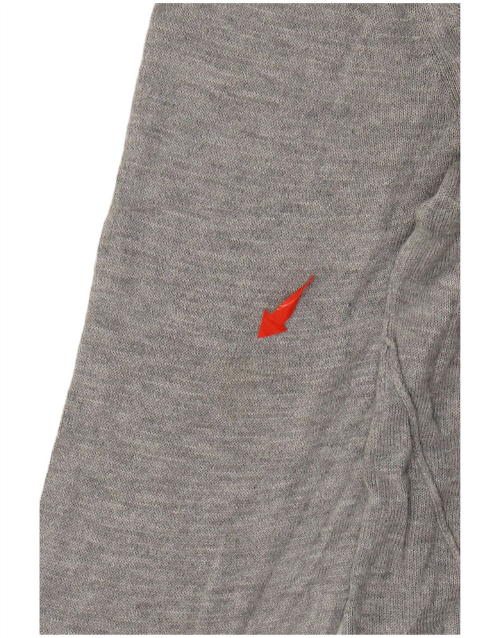 Damski sweter ZARA z dekoltem w łódkę UK 14 Średnioszary, nakrapiany wiskoza