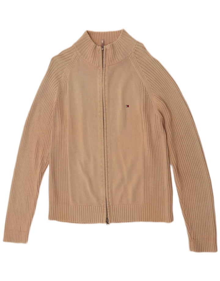 Sweter męski Tommy Hilfiger, duży, beżowy, bawełniany