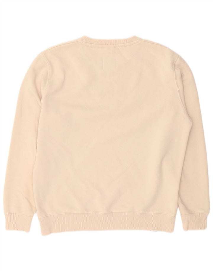 Męska bluza z grafiką Alpha Industries, średnio beżowa, bawełniana