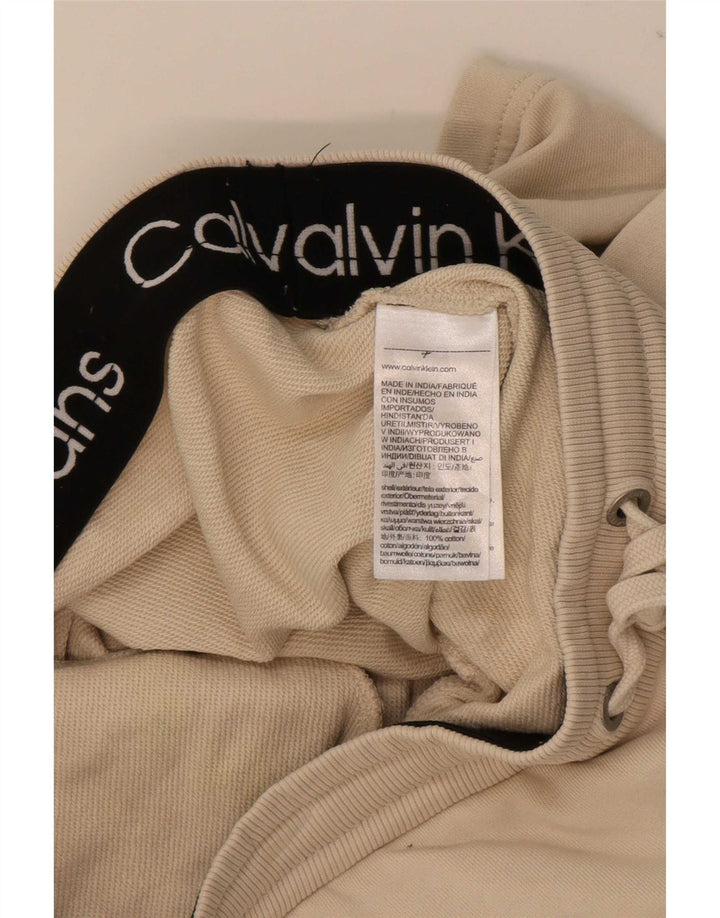 Męskie spodenki sportowe Calvin Klein Cargo, małe, złamanej bieli, bawełniane