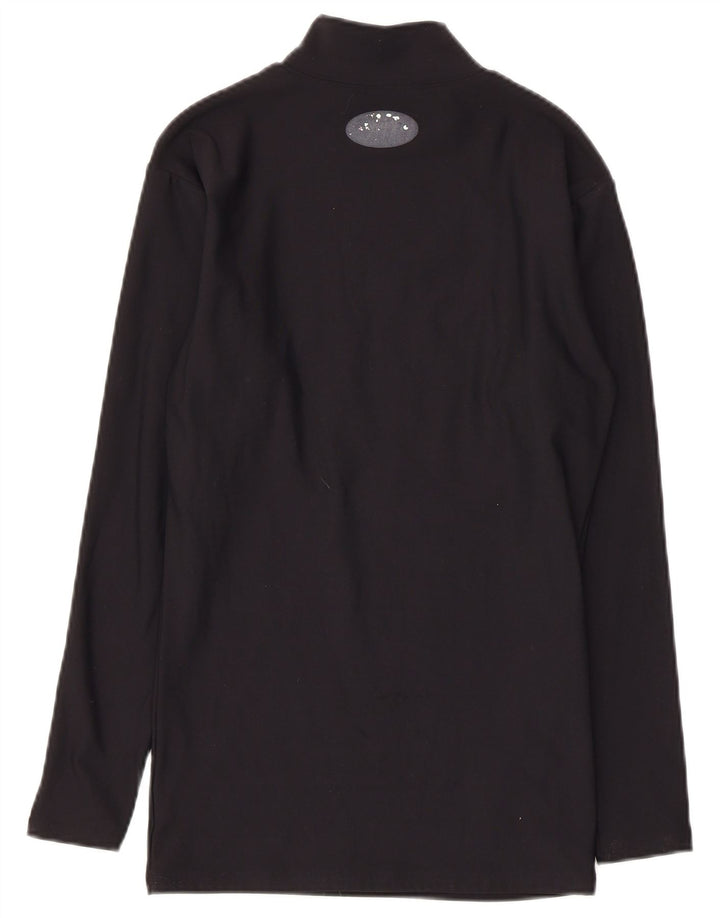 Damski top z długim rękawem Under Armour UK 10, mały, czarny nylon