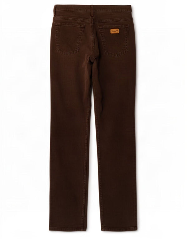 Męskie jeansy Wrangler Texas Stretch Straight W33 L36 Brązowa bawełna