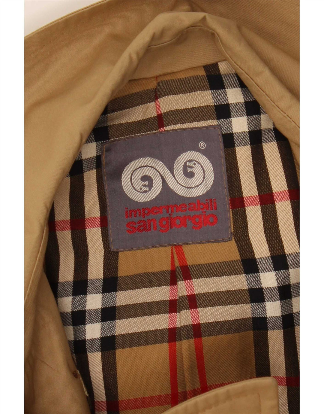 Sangiorgio męski trencz IT 54 2XL beżowy poliester