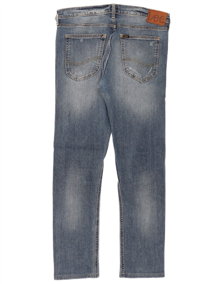 LEE Damskie jeansy Luke Distressed W31 L29 Niebieskie bawełniane