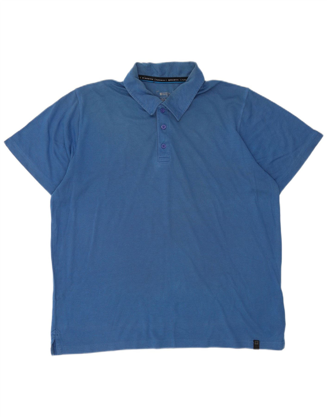 Męska koszulka polo IsoCool XL z niebieskiej bawełny Mountain Warehouse