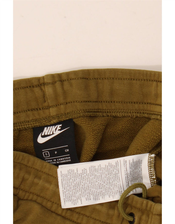 Męskie spodnie dresowe Nike, joggery, małe, bawełniane w kolorze khaki