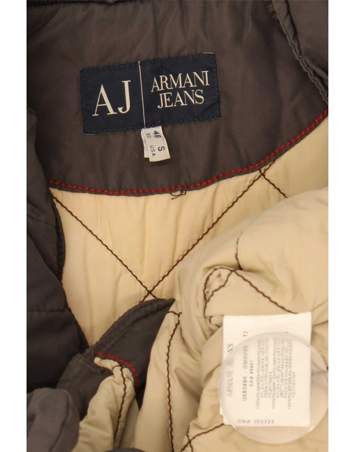 Męska ocieplana kurtka Armani Jeans EU 48 Średni szary poliamid