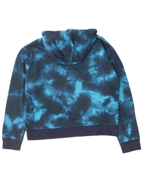 Damska bluza z kapturem CHAMPION UK 16, duża, granatowa, bawełniana typu Tie Dye