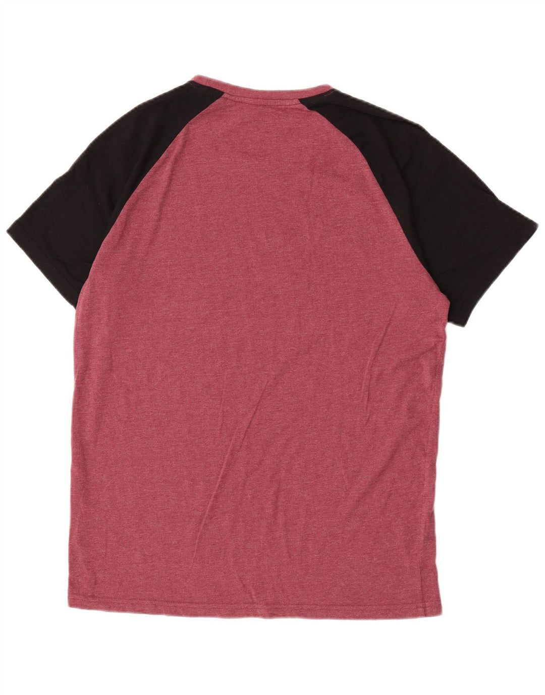 T-shirt męski z krótkim rękawem i krótkim rękawem Bench, duży, czerwony, bawełniany blok kolorów