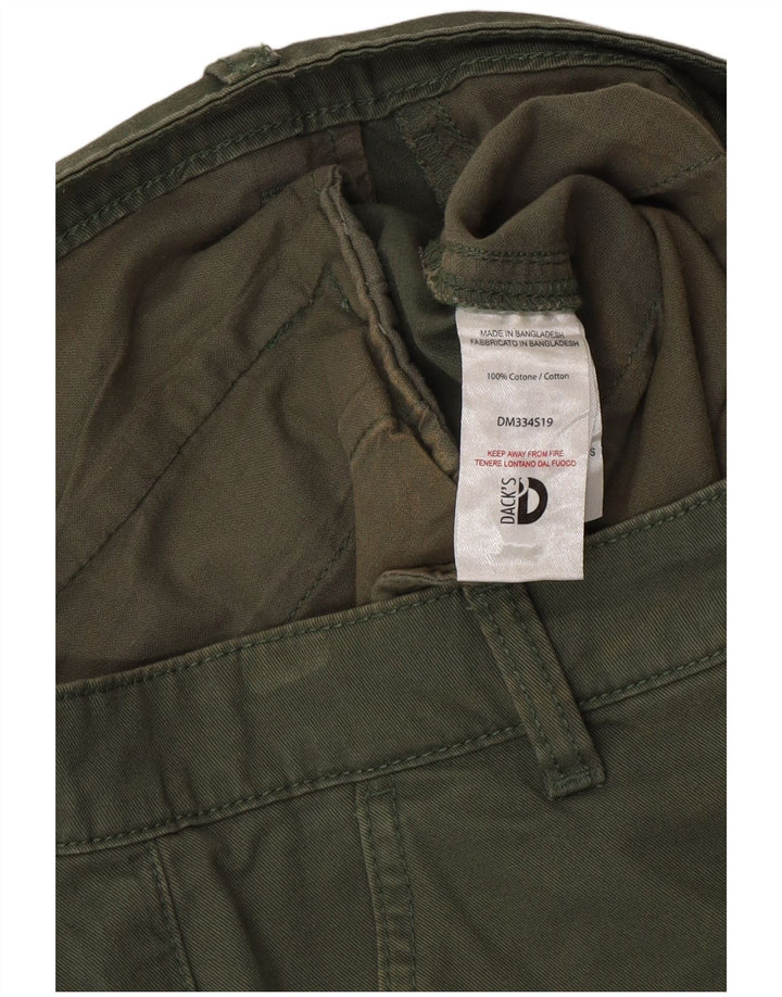 Męskie spodenki chino o regularnym kroju Dack IT 46 Small W30, zielona bawełna