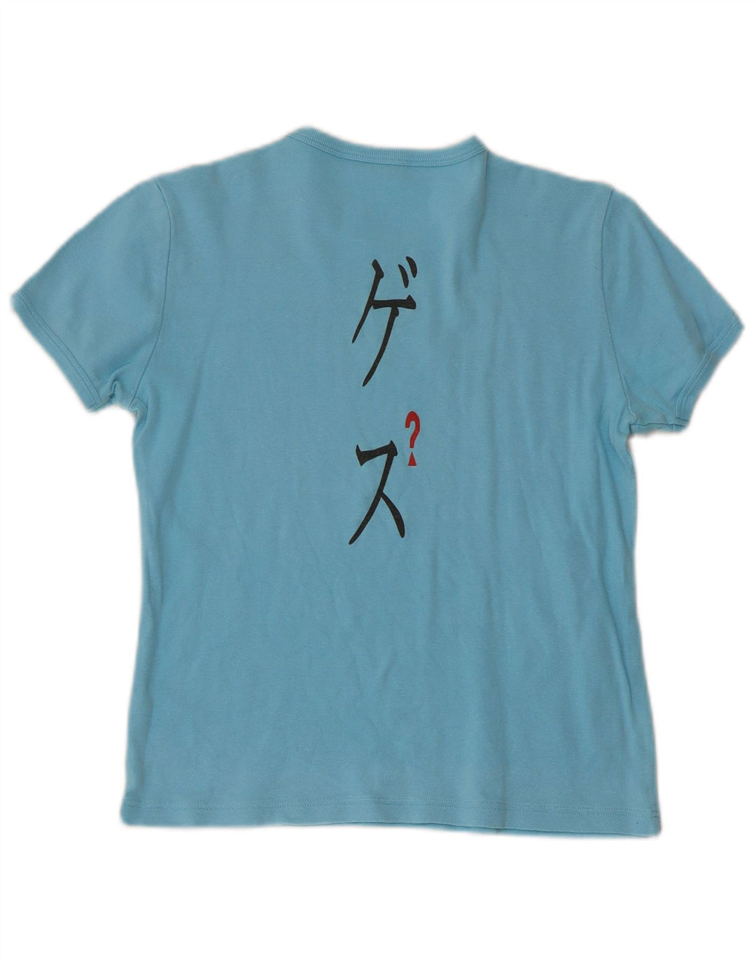 T-shirt dziewczęcy GUESS z grafiką, 13-14 lat, niebieski, bawełniany