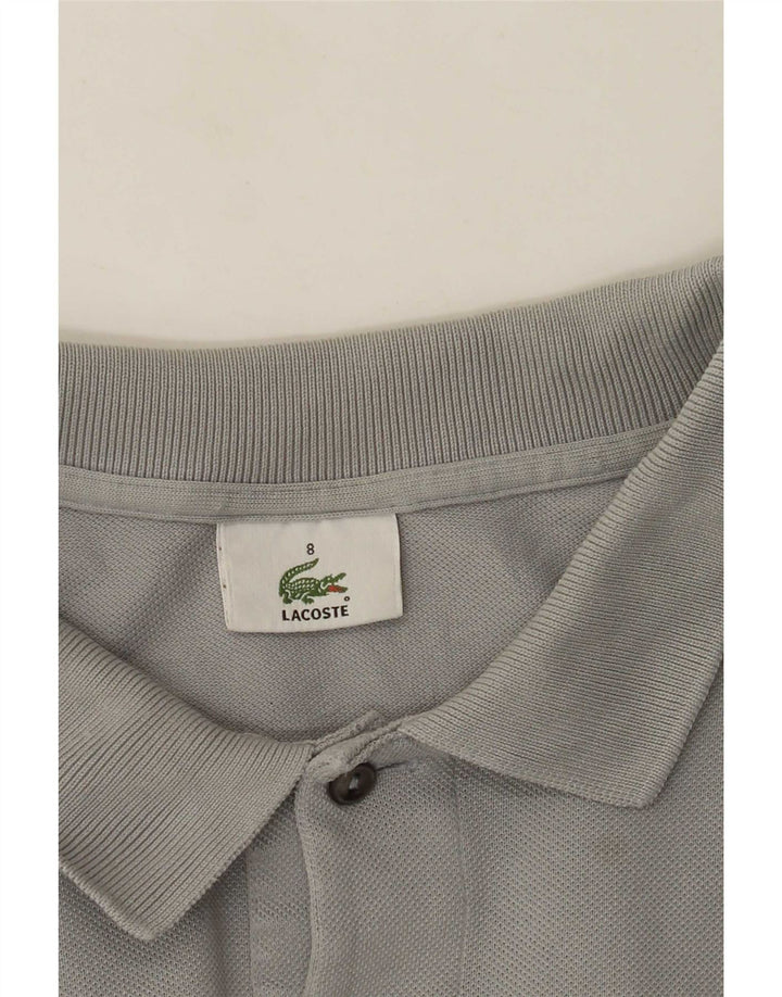 Męska koszulka polo Lacoste z długim rękawem, rozmiar 8, 3XL, szara