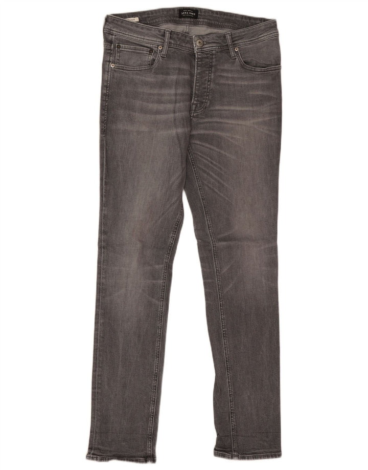 Damskie jeansy Jack & Jones Tim Slim W33 L32 Szara bawełna
