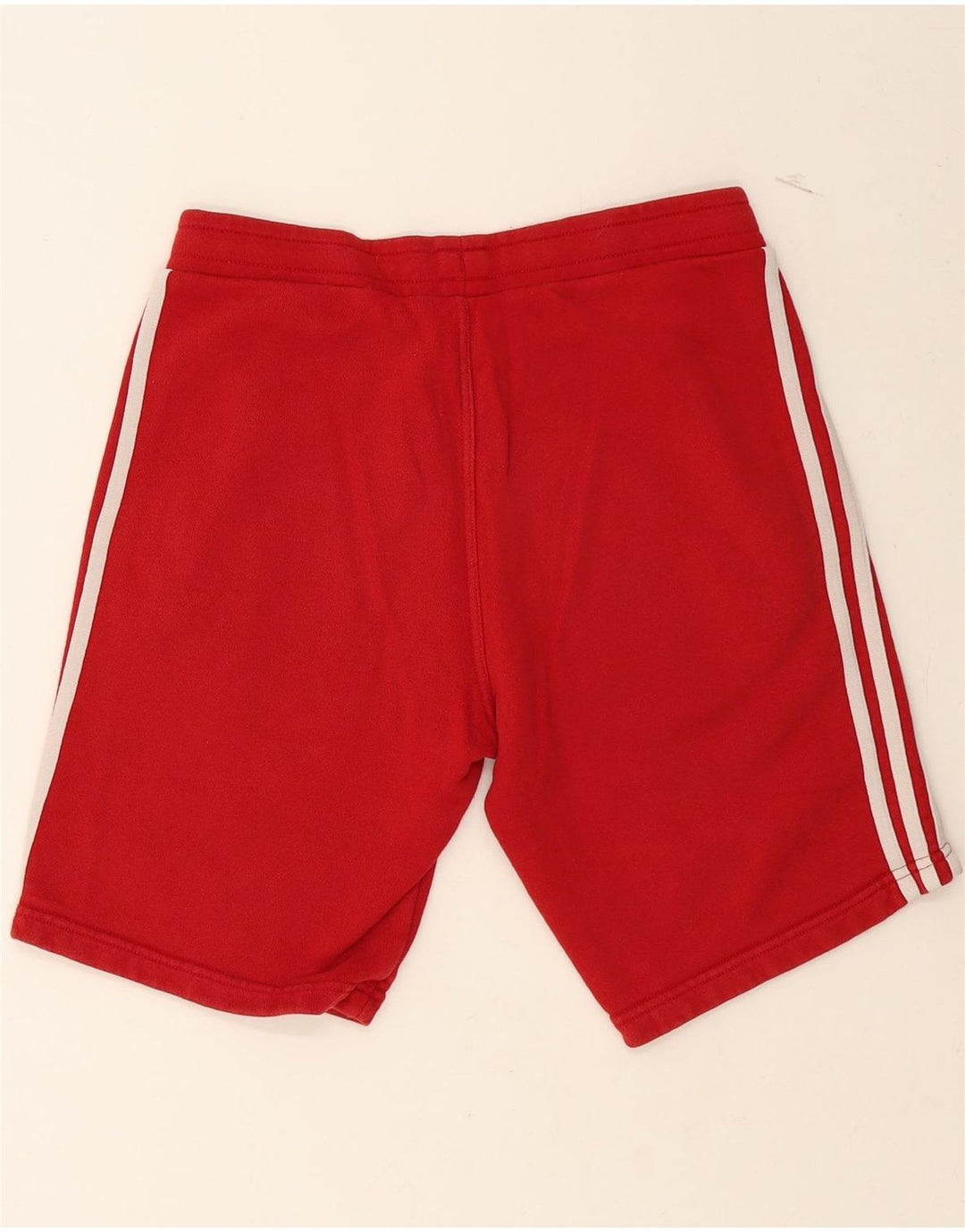 ADIDAS Mens Sport Shorts Small Red Cotton Vintage Adidas and Second-Hand Adidas from Messina Hembry 