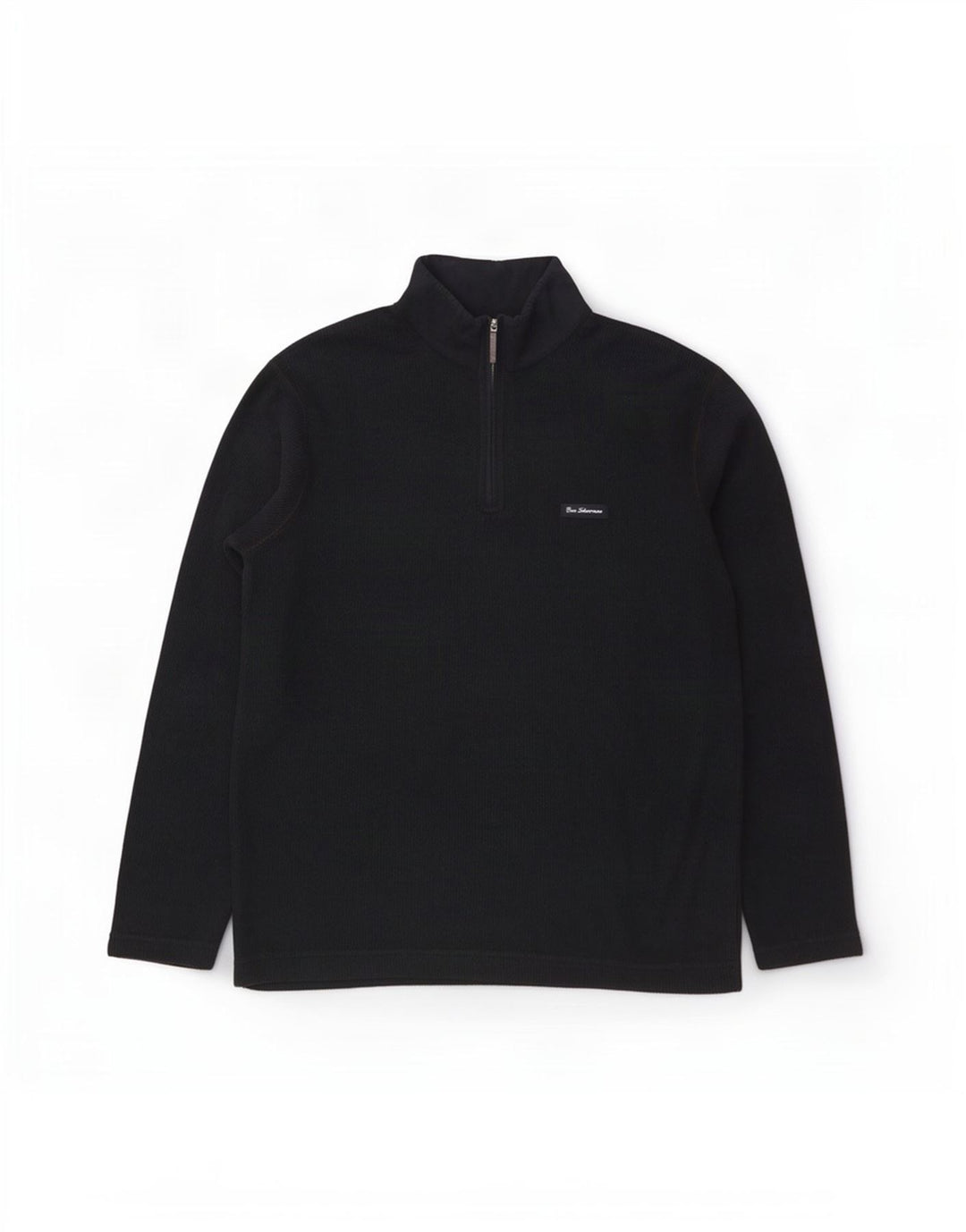 Męski sweter z zamkiem błyskawicznym Ben Sherman, duży, granatowy, bawełniany