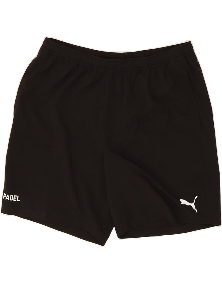 PUMA Mens Sport Shorts XL  Black Polyester Vintage Puma and Second-Hand Puma from Messina Hembry 