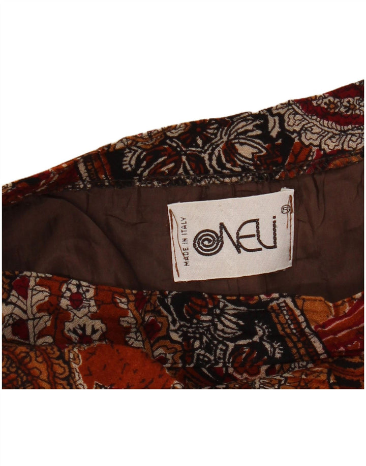 Damska plisowana spódnica VINTAGE W27 Mała wielobarwna paisley