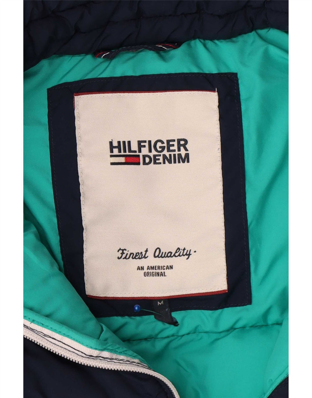 Męska ocieplana kurtka Tommy Hilfiger UK 40, średni granatowy poliester