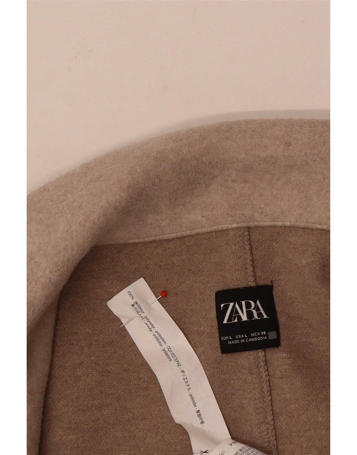Płaszcz damski Zara Open UK 16, duży, beżowy, poliester