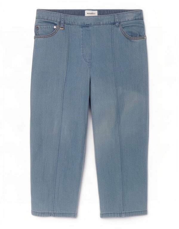 Spodnie damskie Capri Marks & Spencer UK 12 Medium W28 L17 Niebieskie bawełniane