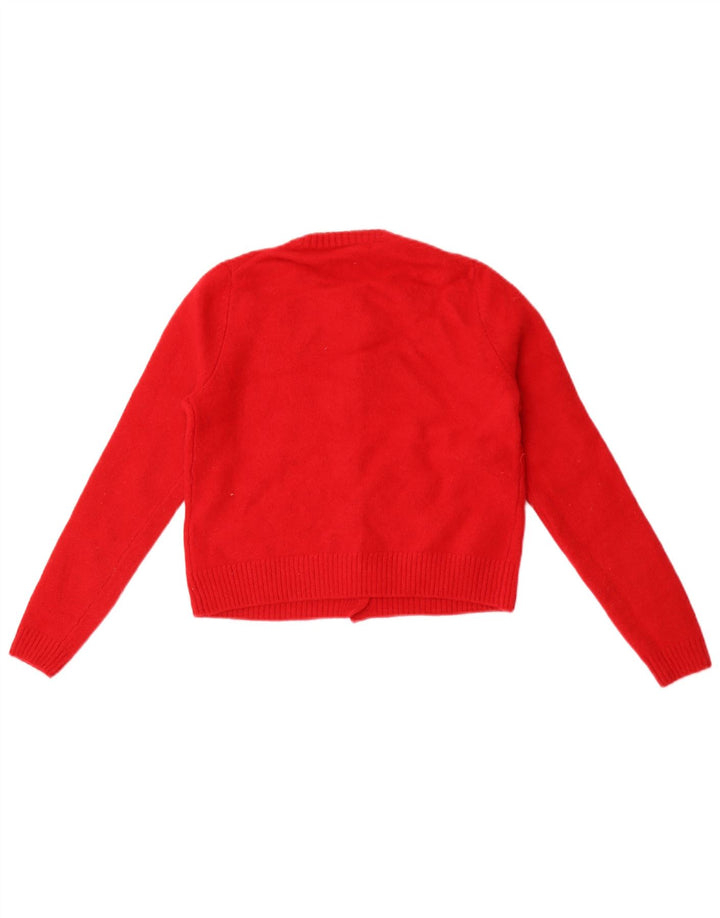 Sweter damski Zara Crop Cardigan UK 8 Small Red Wełna