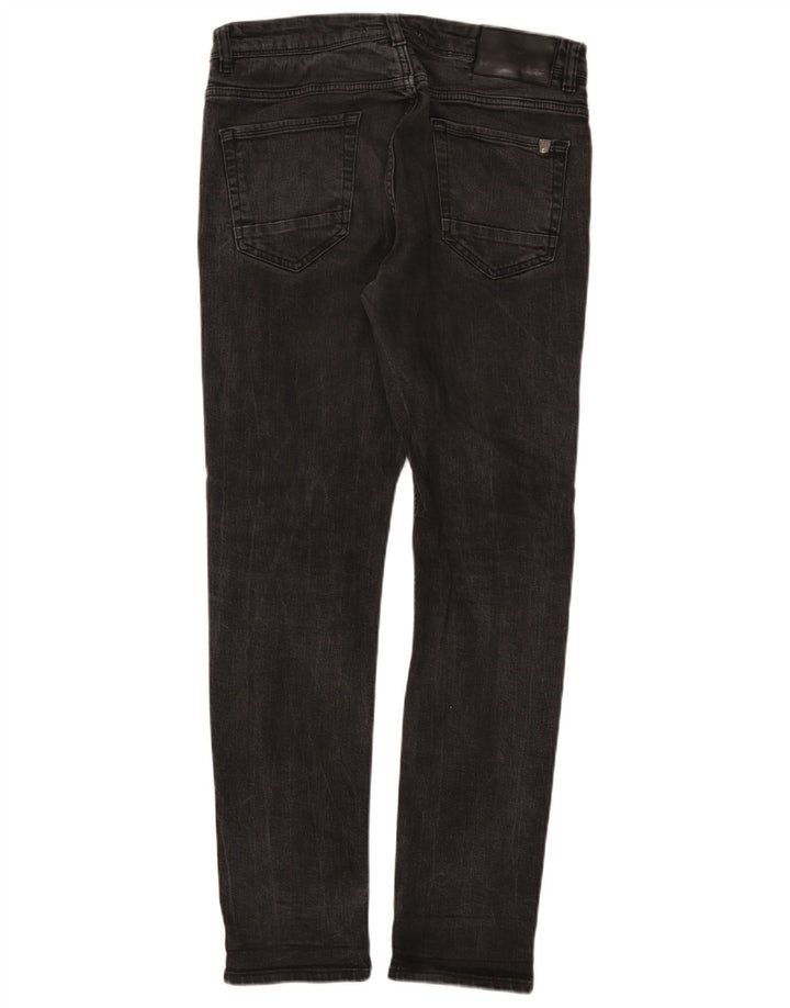Męskie jeansy slim fit Zara EU 42 Large W32 L31 Czarna bawełna