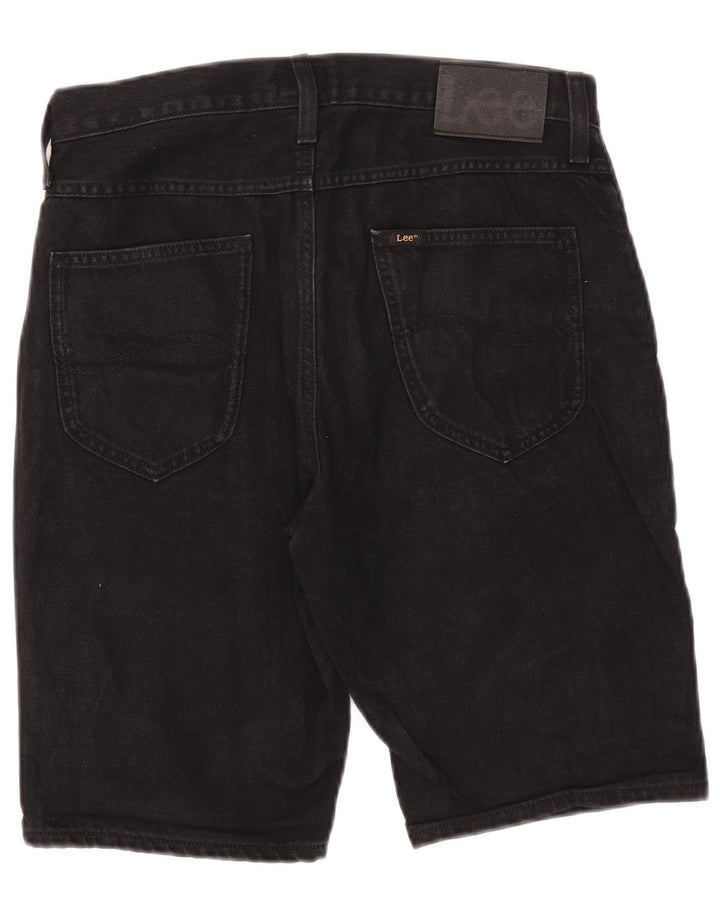 Męskie spodenki jeansowe Lee W30, średnia czarna bawełna