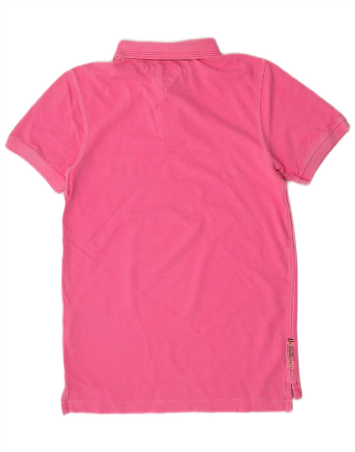 Męska koszulka polo Tommy Hilfiger, średnio różowa, bawełniana