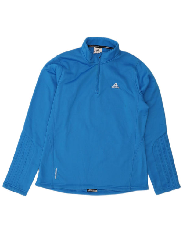 Damska bluza ADIDAS Climawarm z zamkiem błyskawicznym, UK 14, średni niebieski