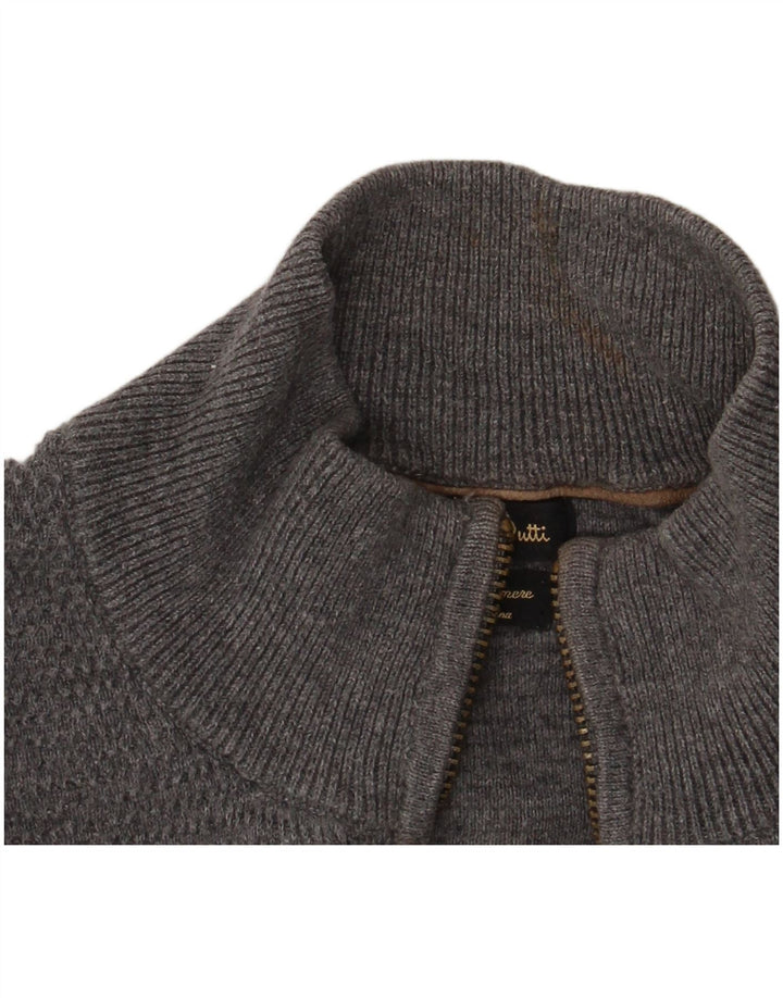 Męski sweter rozpinany Massimo Dutti z pełnym zamkiem XL, szary