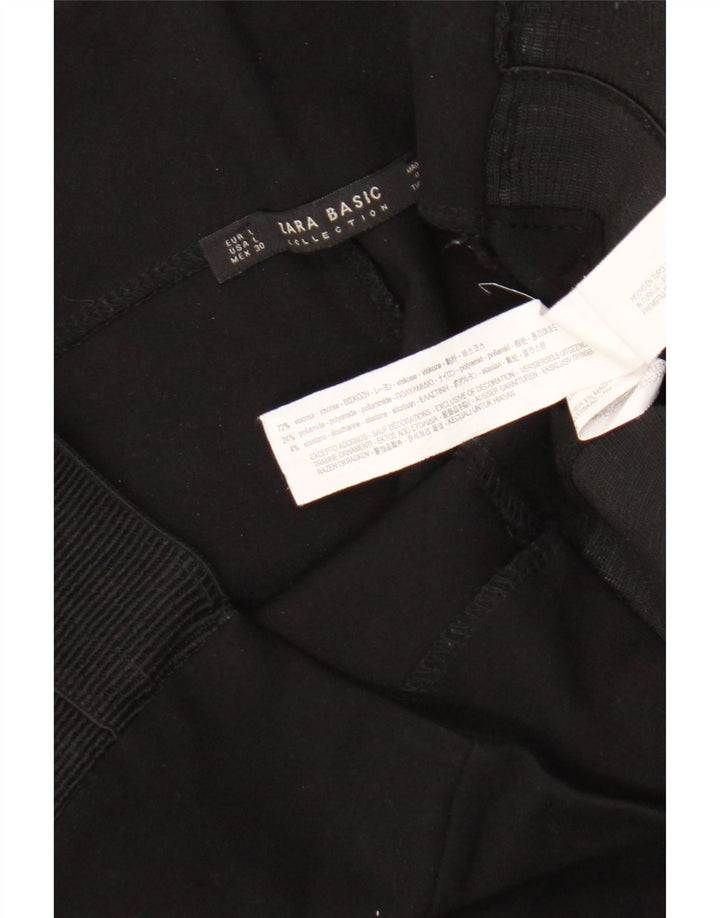 Legginsy damskie Zara UK 14, duże, czarne, wiskozowe