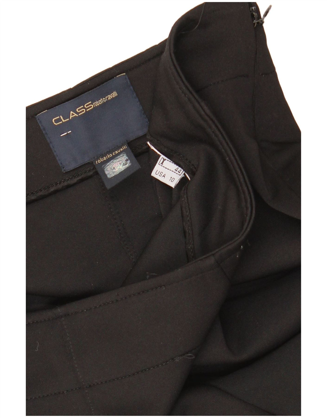 Damskie spodnie codzienne ROBERTO CAVALLI IT 44 Medium W32 L30 Czarne