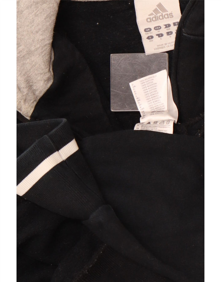 Męski sweter z kapturem ADIDAS z grafiką i zamkiem błyskawicznym UK 40/42 Średni granatowy