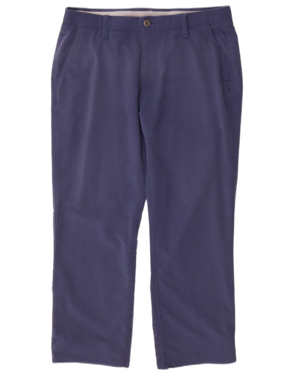 Męskie proste spodnie chino Under Armour W36 L30 Granatowy nylon