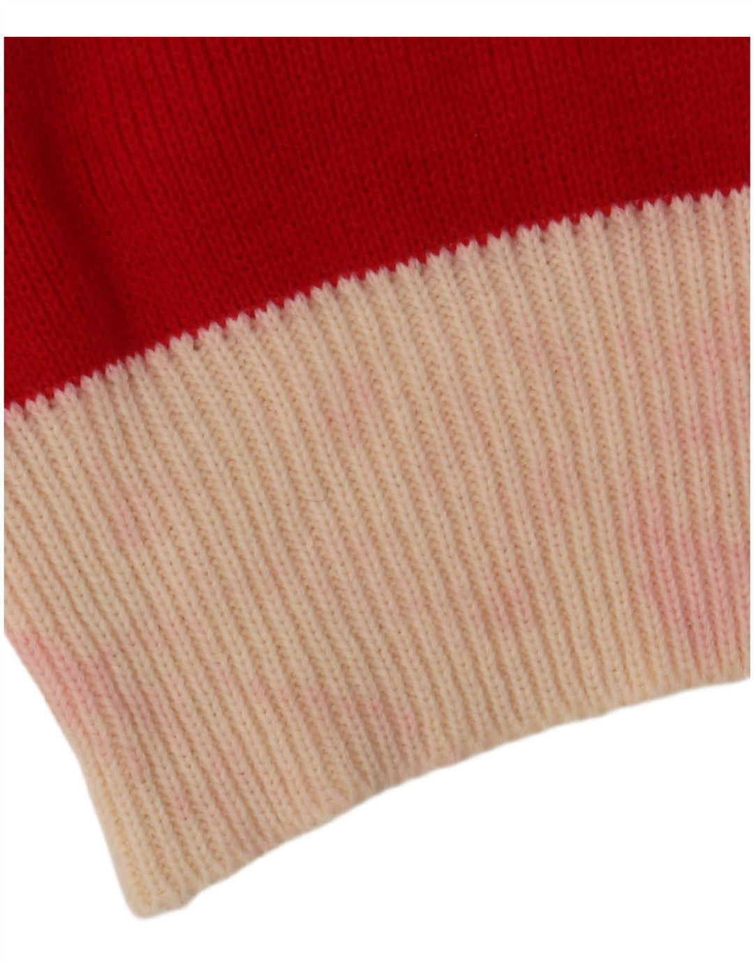 Damski sweter polo w stylu vintage IT 48 XL, akryl w kolorze czerwonym