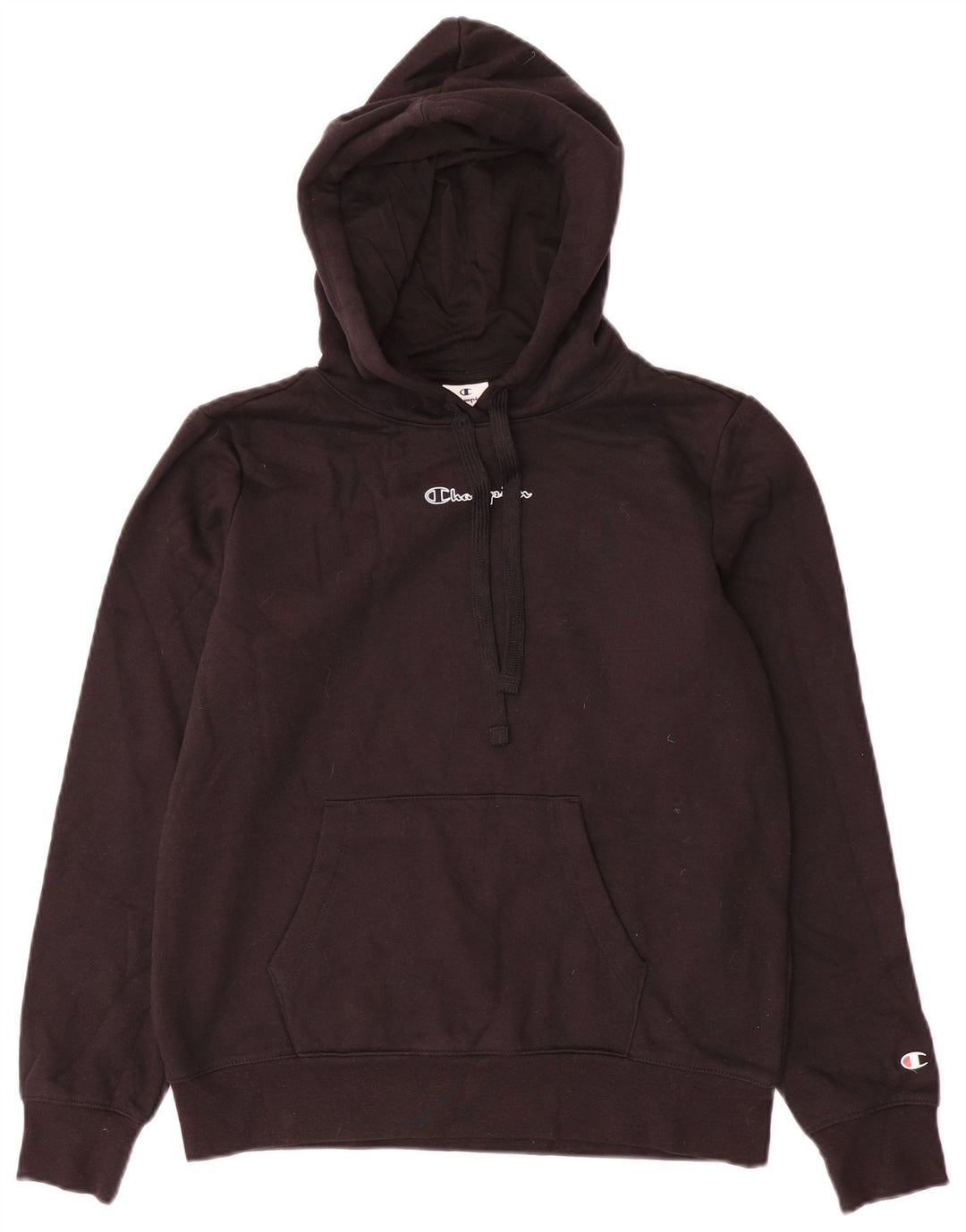 Damska bluza z kapturem Champion Graphic UK 14, średnia czarna bawełna