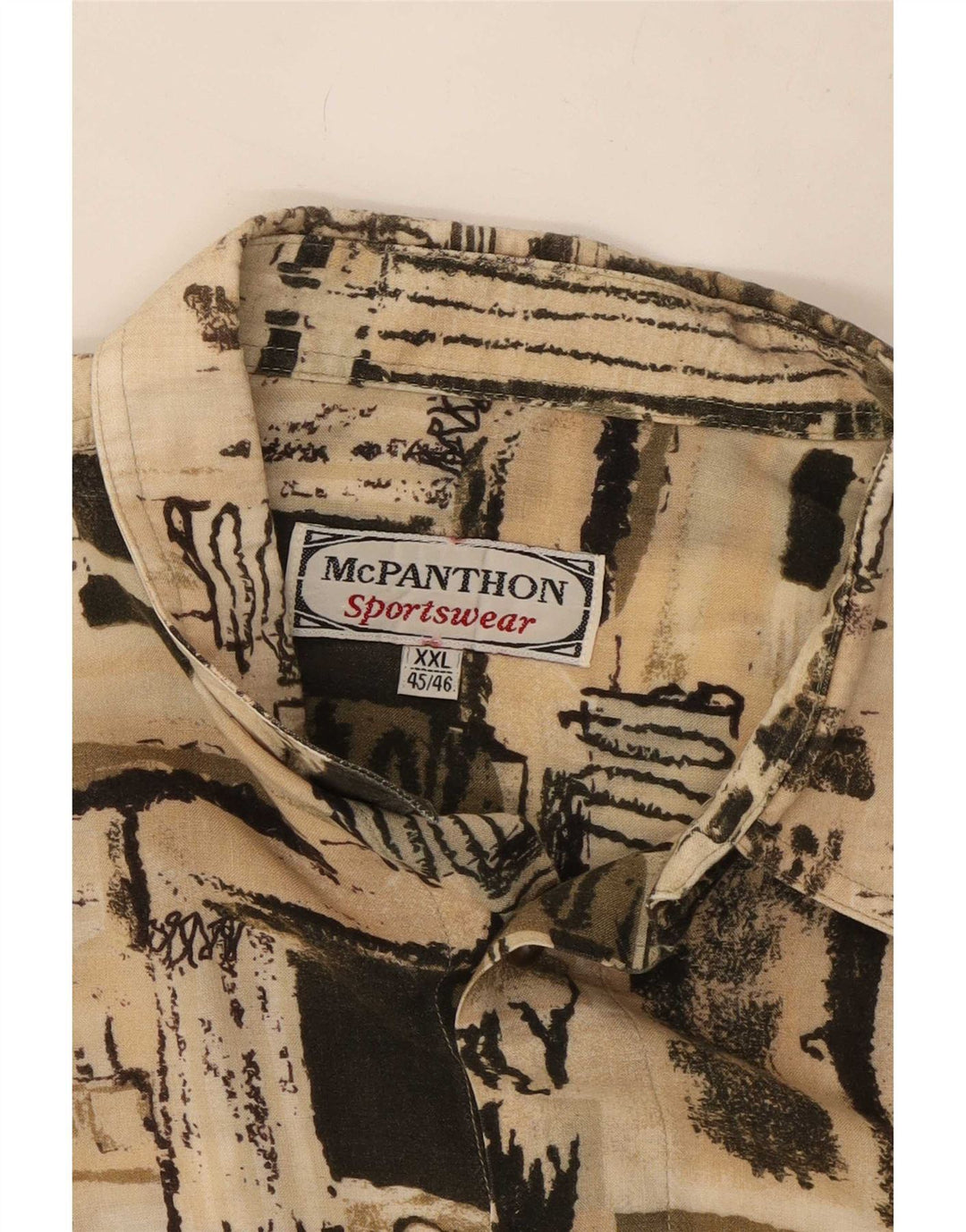Męska koszula Mc Panthon w abstrakcyjny wzór, rozmiar 45/46, 2XL, wielobarwna