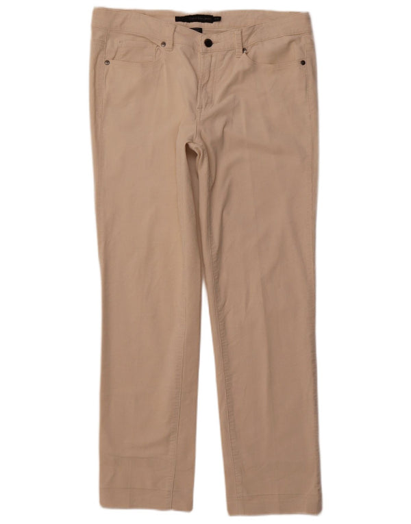 Spodnie damskie CALVIN KLEIN Skinny sztruksowe US 12 Large W31 L28 Beżowe