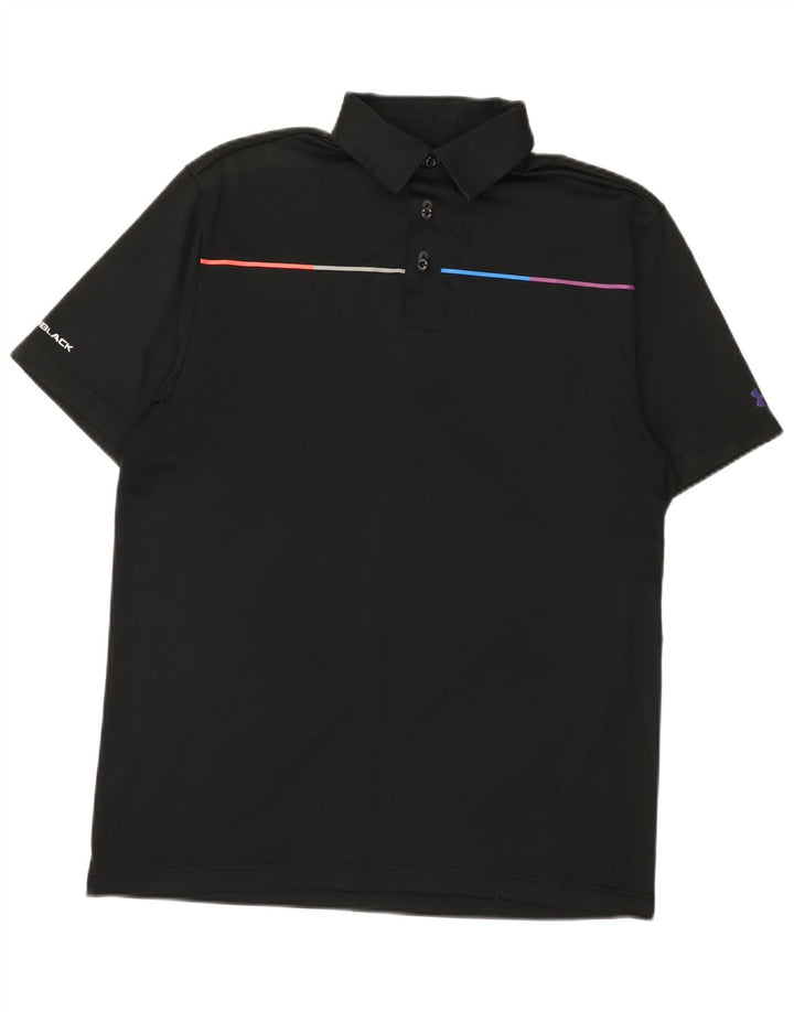 Męska koszulka polo Under Armour Heat Gear, średni czarny poliester