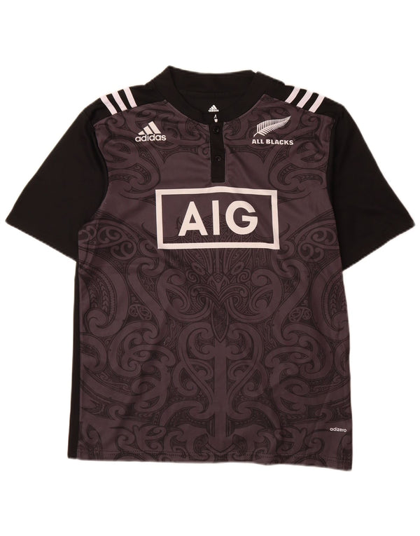 Męska koszulka graficzna Adidas Top Medium Black Paisley Poliester