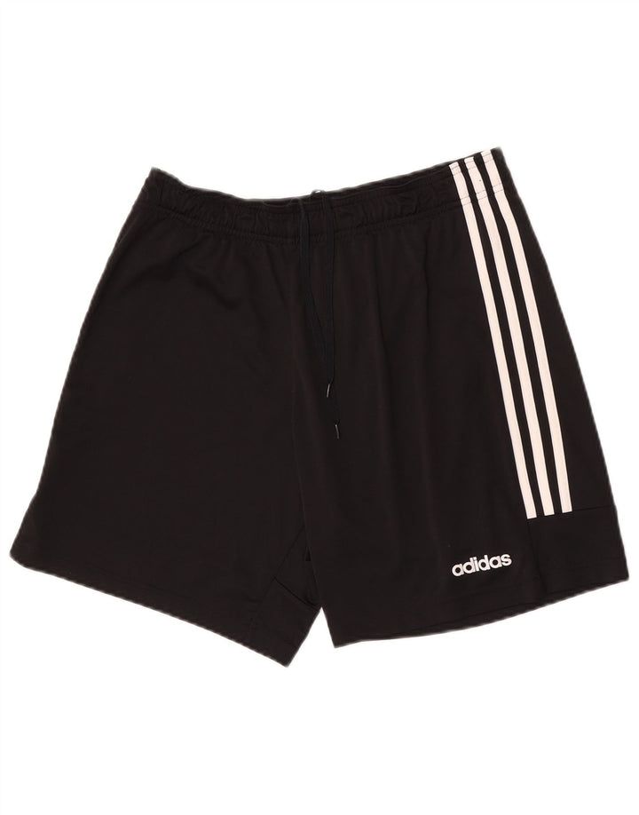 Męskie spodenki sportowe Adidas Climalite, średni czarny poliester