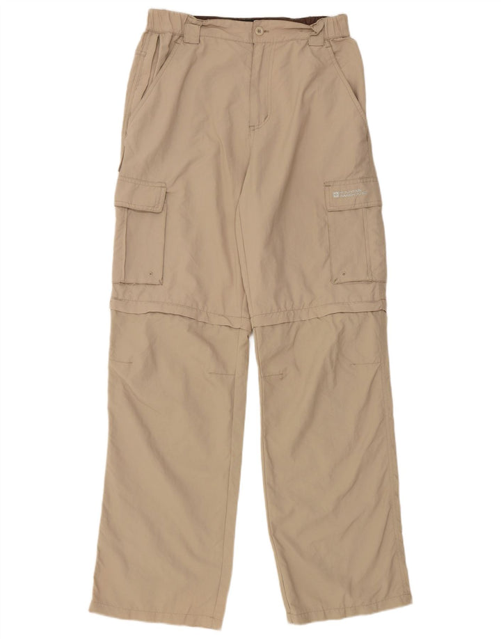 Spodnie damskie Mountain Warehouse Straight Cargo W30 L31 Beżowy nylon