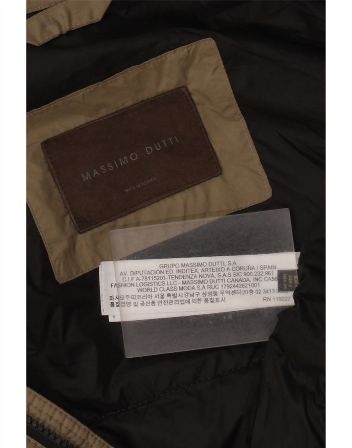 Męska ocieplana kurtka Massimo Dutti UK 36 Small Beżowy Poliester
