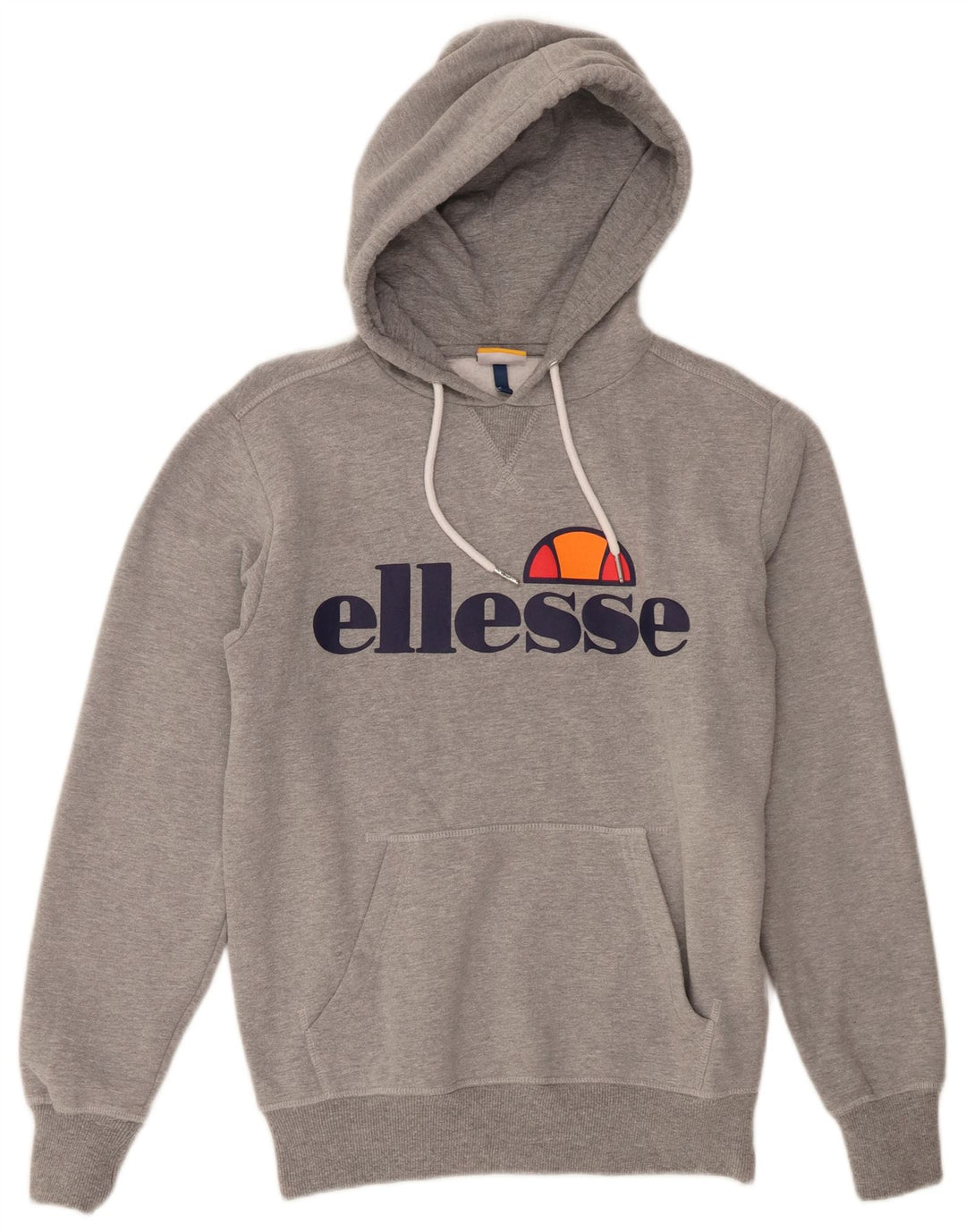 Męski sweter z kapturem Ellesse, mały, szary, bawełniany