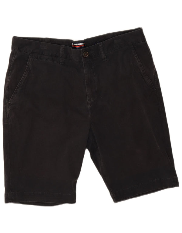 Męskie spodenki Chino Superdry W34, duże, czarne, bawełniane