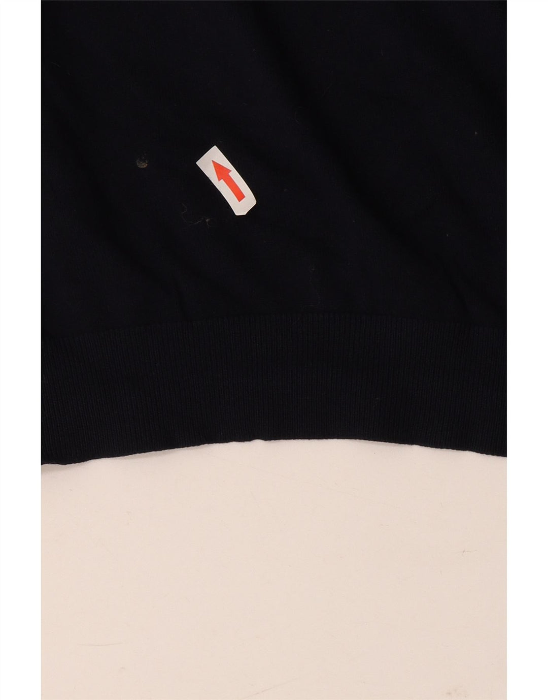 Męski sweter Zara z okrągłym dekoltem, duży, granatowy