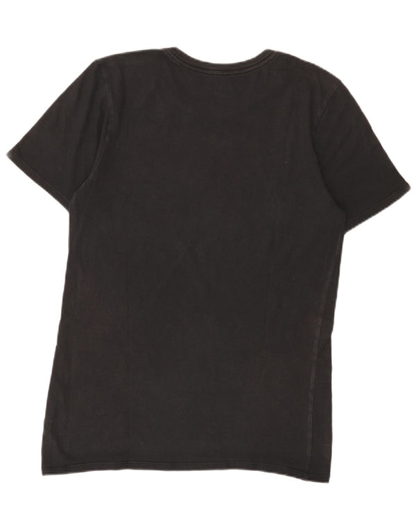 Męski T-shirt Nike o sportowym kroju z grafiką, mały, czarny, bawełniany