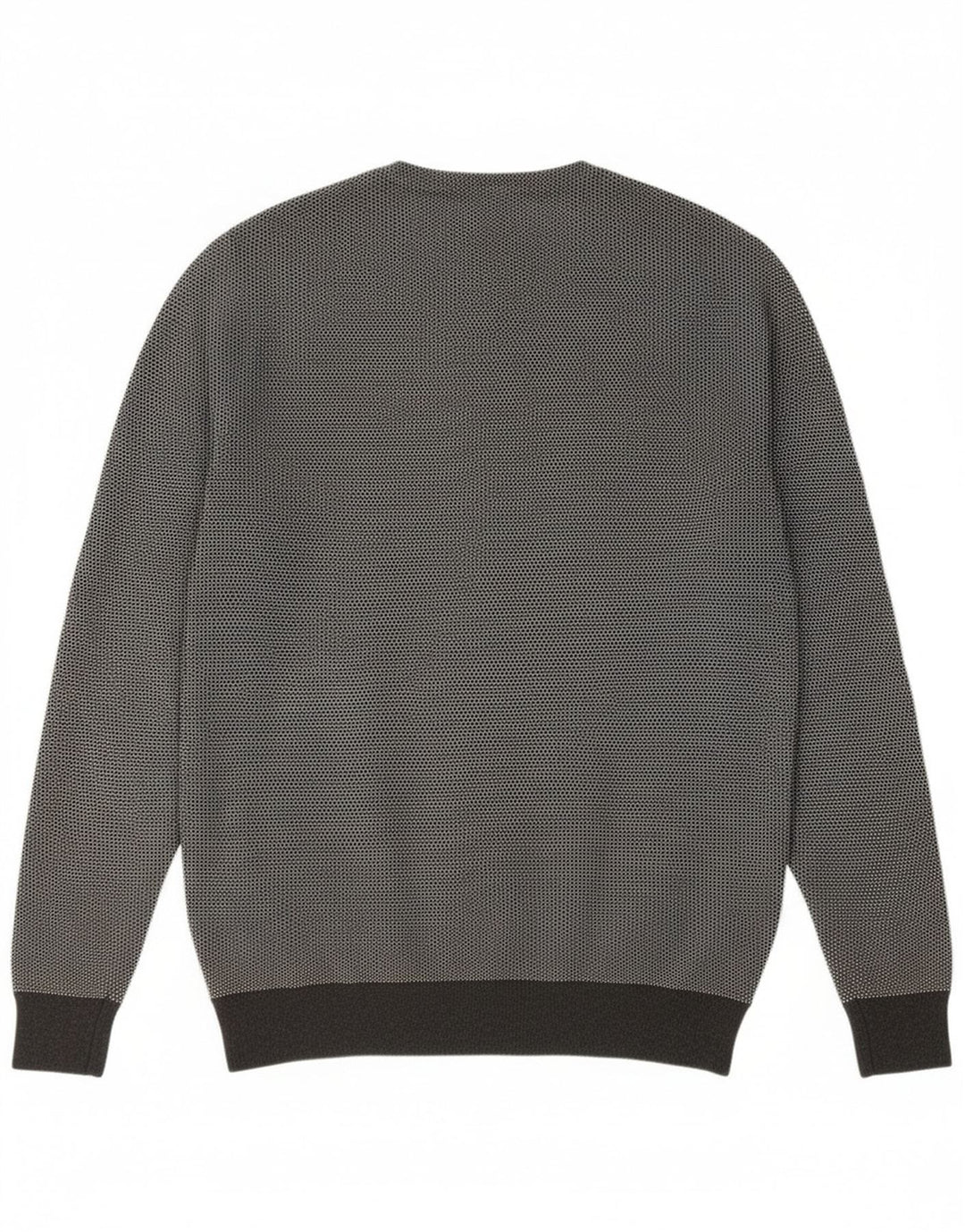 Męski sweter Superdry z okrągłym dekoltem, duży, szary, bawełniany w cętki